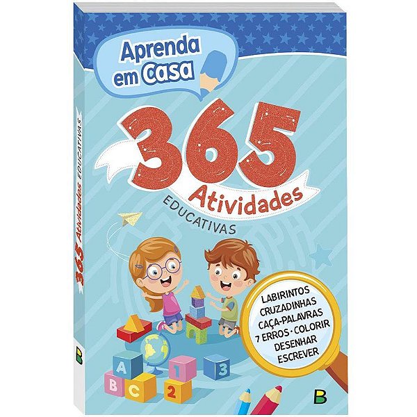 Livro de Atividades 365 Atividades 22X15,5CM com 288 Páginas