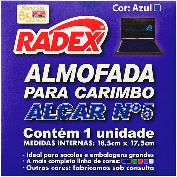 Almofada para Carimbo Nº5 Azul