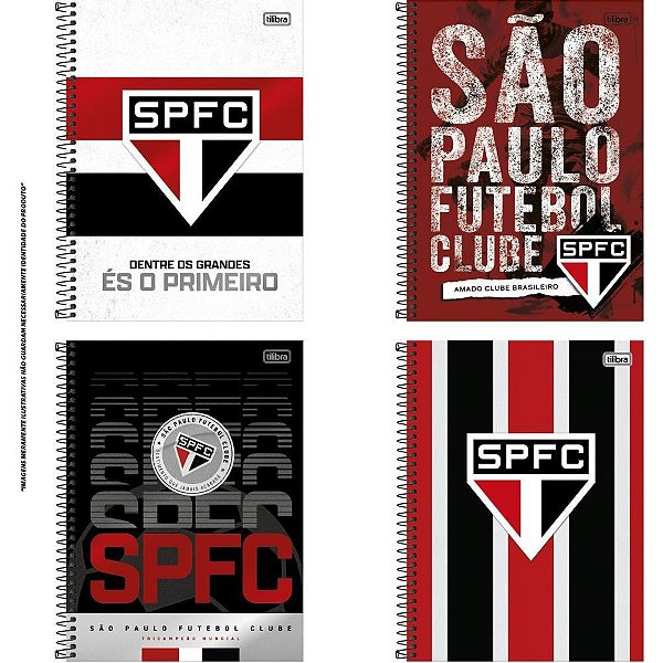 Caderno Universitário São Paulo 10 Matérias 160 Folhas Capa Dura (pacote com 4)