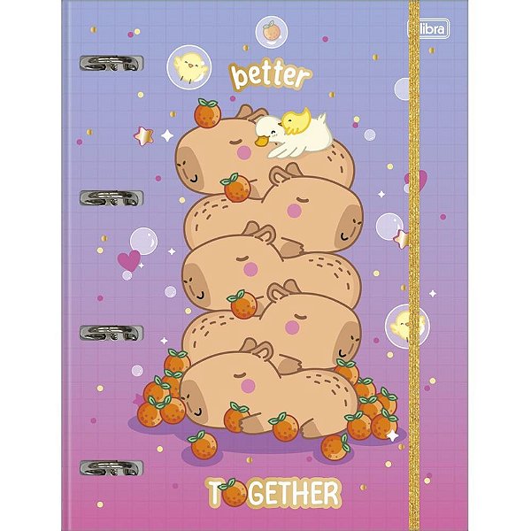 Fichario Cartonado Capyclub 48FLS C/ELASTICO