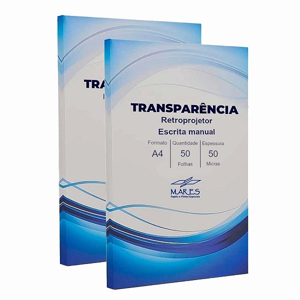 Transparência INKJET A4 para Retroprojetor 50 Micras (caixa com 50 Folhas)