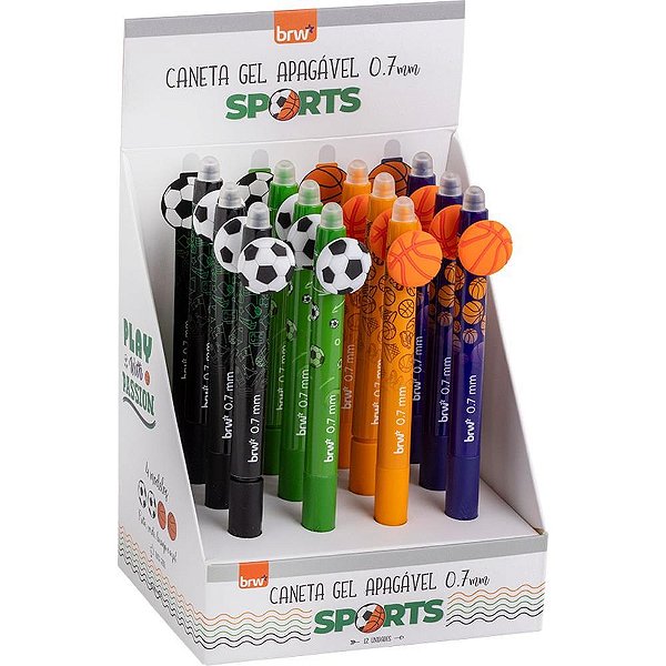 Caneta GEL Divert GEL SPORT Apagável 0.7MM (display com 12 Unidades)