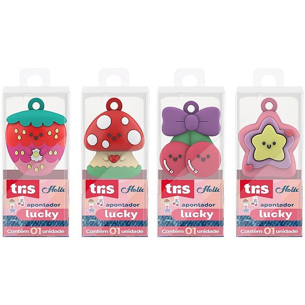 Apontador sem Depósito TRIS LUCKY 4 Modelos Display com 12