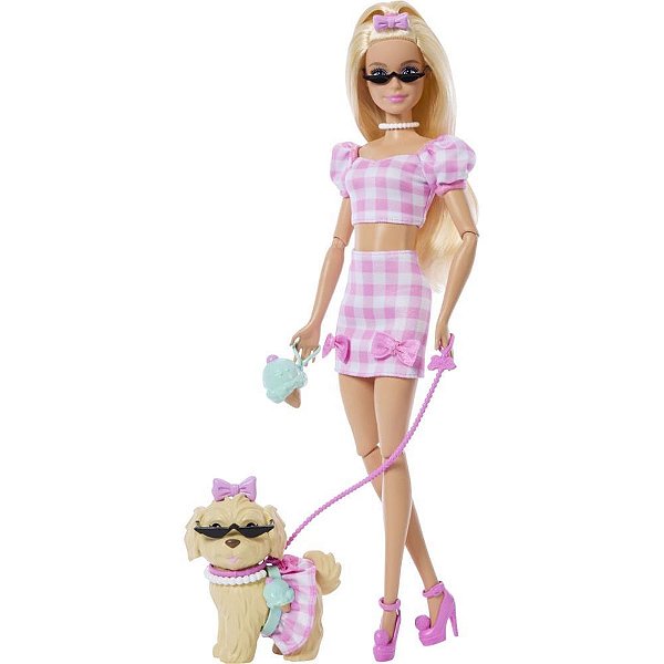 Barbie Fashion Malibu e Cão Combinação Looks