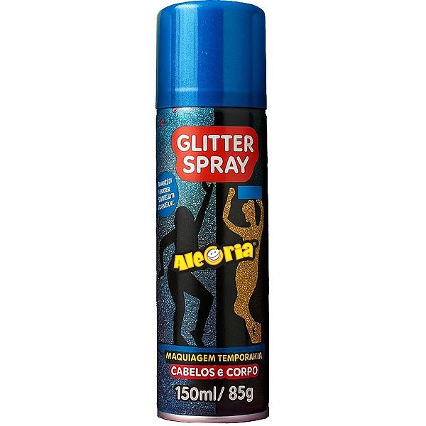 Pinta Cabelo 150ML Glitter CABELO/CORPO AZ Caixa com 12