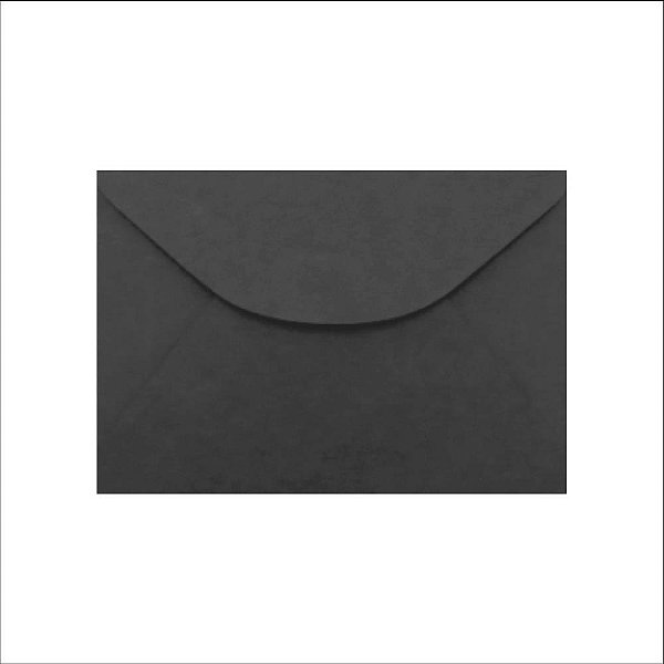 Envelope Colorido Visita 115X80MM Preto 80G Blister com 10
