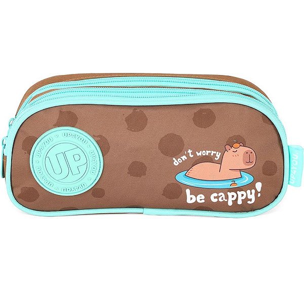 Estojo Triplo UP4YOU Capivara Verde