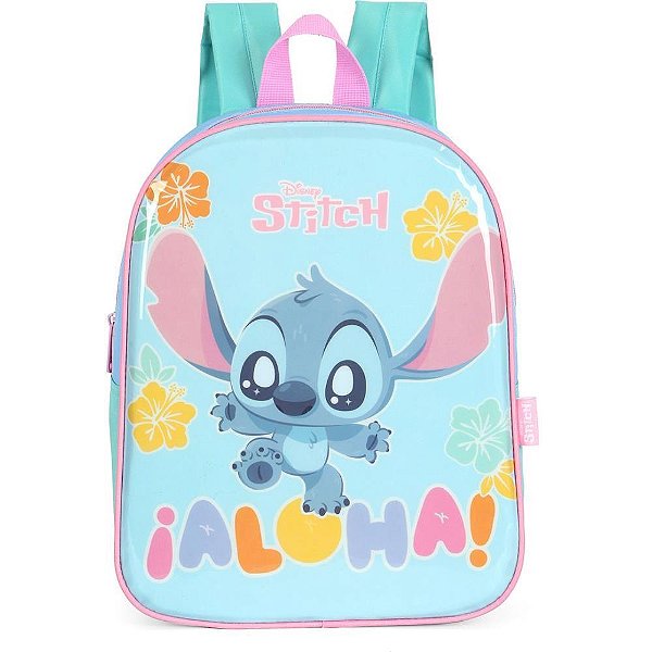 Mochila Infantil STITCH Verde P