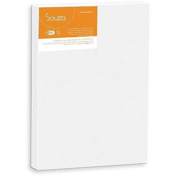 Tela para Pintura Escolar 15X15CM. Chassi de MDF Pacote com 05