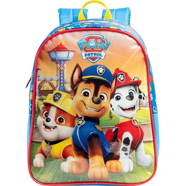 Mochila Infantil Patrulha Canina Turma Passeio