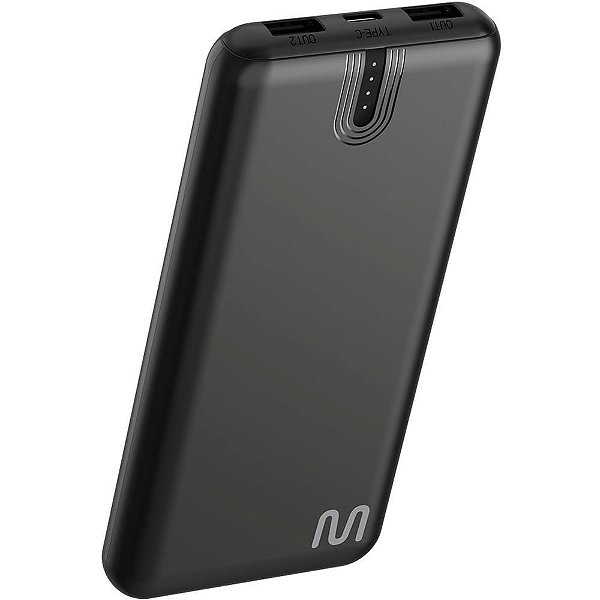 Carregador Portátil 10.000MAH C/LUZ Indicad.bat.pt