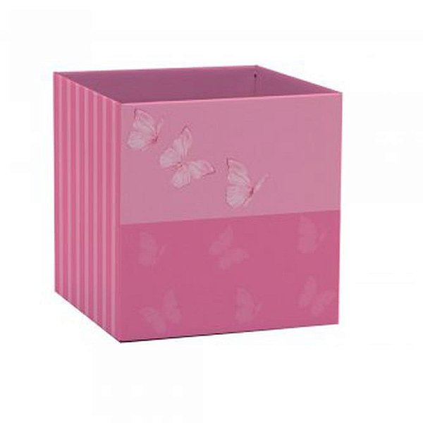 Cachepot Paper Decorado Pote 15 Butterfly Quadrado 15X Pacote com 10