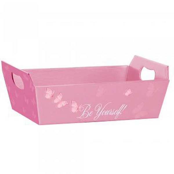 Cesta de Papel Butterfly P 21,5X8X15CM Pacote com 04