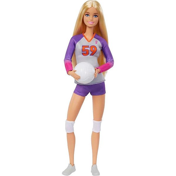 Barbie Profissões Malibu Jogadora de Vôlei