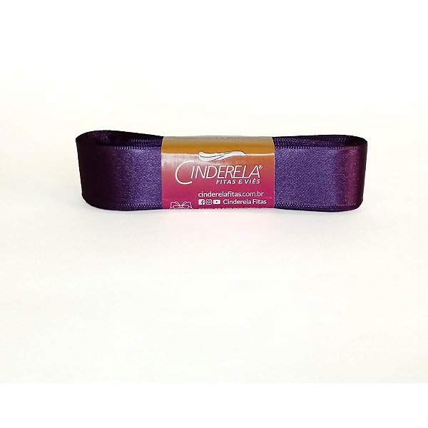 Fita de Cetim 22MM 10M. Roxo