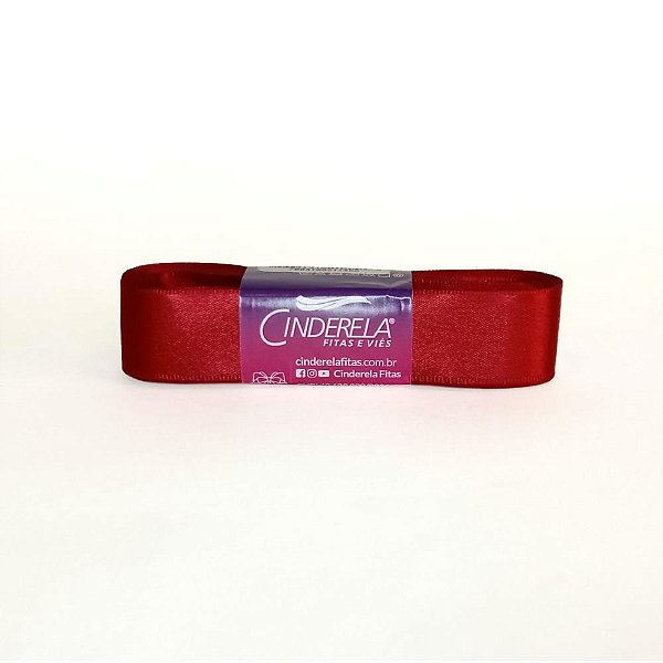 Fita de Cetim 22MM 10M. Vermelho