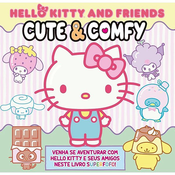 Livro Infantil Colorir Cute e COMFY Hello KITTY