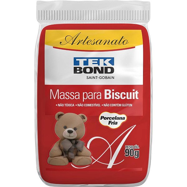 Massa de Porcelana Fria Biscuit 90G Vermelho CX.C/06