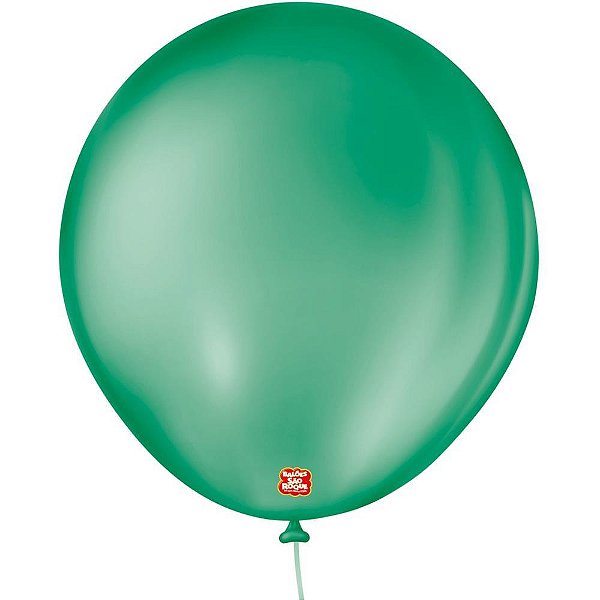 Balão 8 Liso Verde Folha Pacote com 50