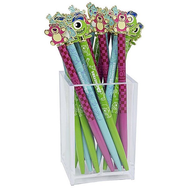 Caneta Esferográfica Pixar Metálica 3 MOD. Display com 24