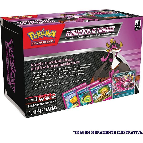 Jogo de Cartas Pokemon ME02 Ferramentas Trein