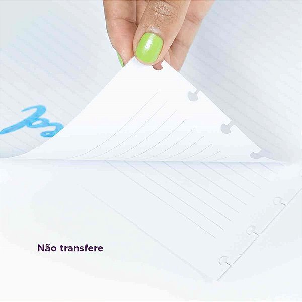 Caderno Inteligente Refil Grande Pautado 90G. 100 Folhas. Pacote