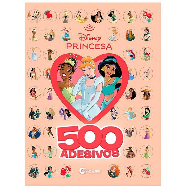 Livro com Adesivos Princesas 40P C/500 Adesivos