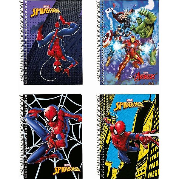 Caderno 01X1 Capa Dura Marvel 80FLS PCT.C/04