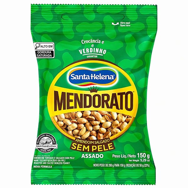 Amendoim Mendorato S/PELE Salgado 150G