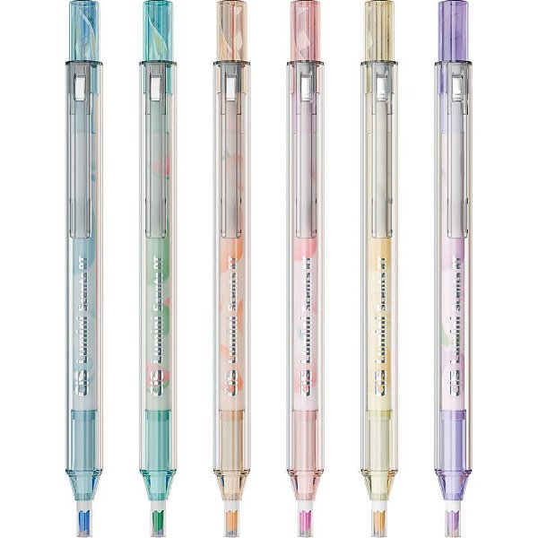 Caneta Marca Texto CIS Lumini SCENTS RETR 6 Cores Display com 18
