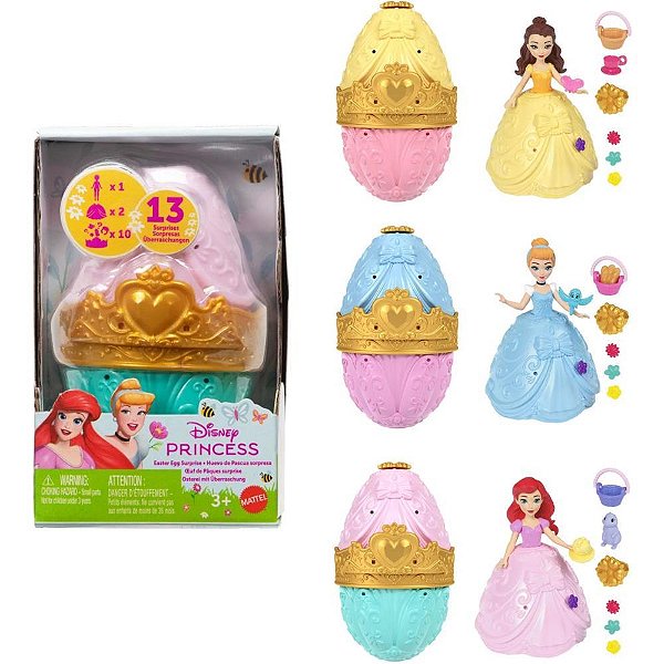 Boneca Disney Princesa Mini OVO Páscoa SURP
