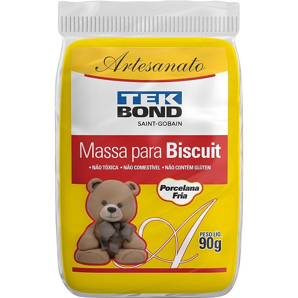 Massa de Porcelana Fria Biscuit 90G Amarela CX.C/06
