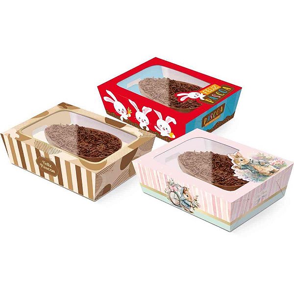 Caixa P/OVO de Páscoa CX Visor P/OVO de Colher 350G PCT.C/06