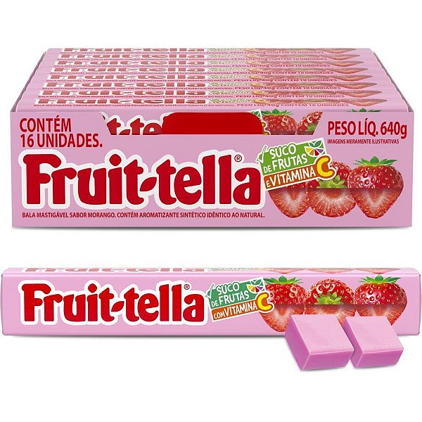 Bala Fruittella Vita C Morango 40G DP.C/16