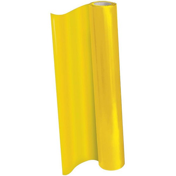 Plástico para Encapar 25M Amarelo 45CM Rolo