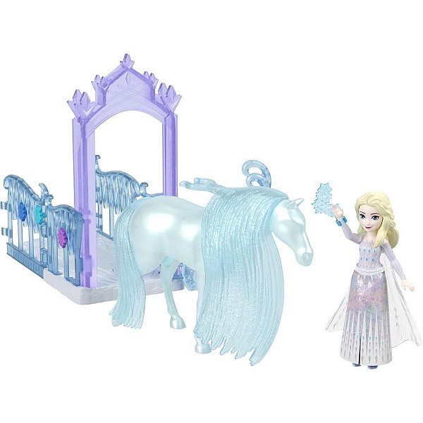 Boneca Disney Princesa C/ESTABULO e Cavalo(s