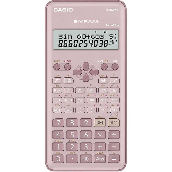 Calculadora Científica FX82 DISPL.C/2LINH.240FUNC.RS