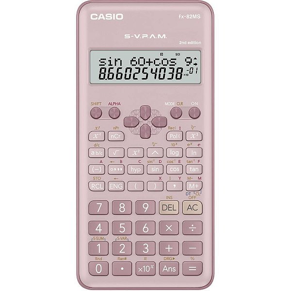 Calculadora Científica FX82 DISPL.C/2LINH.240FUNC.RS
