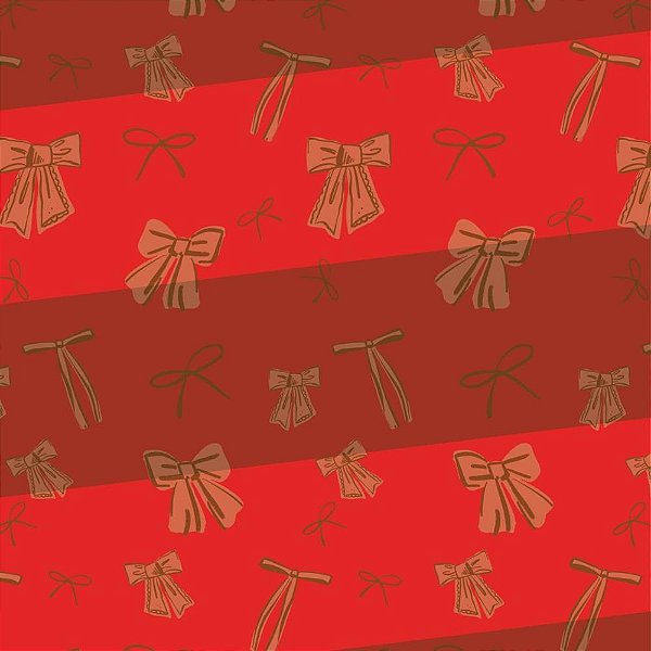 Papel Presente Bobina Couchê 60CM. MOD. 219 Lacos e Listras BO-100MTS