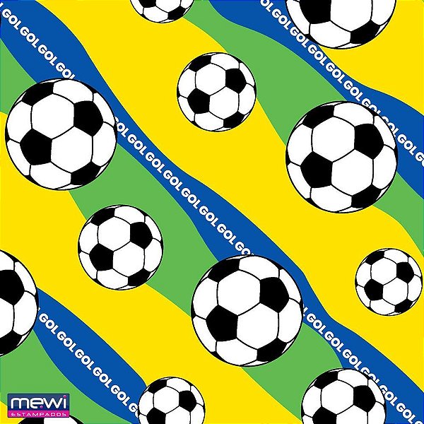 Copa do Mundo TNT Estampado 1,40M Brasil GOL RL-10MTS