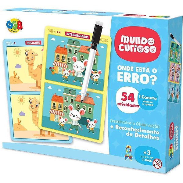 Jogo Diverso ONDE ESTA o ERRO? 54 Atividade