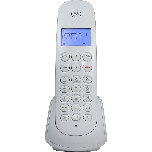 Aparelho Telefônico sem Fio DECT Digital com Identificador de Chamadas Branco