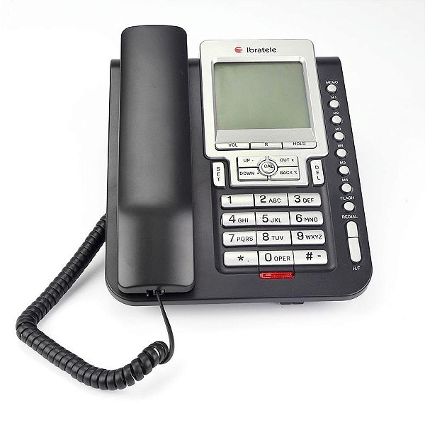 Telefone com Fio Ibratele Capta TOP Preto com VIVA-VOZ e Identificador