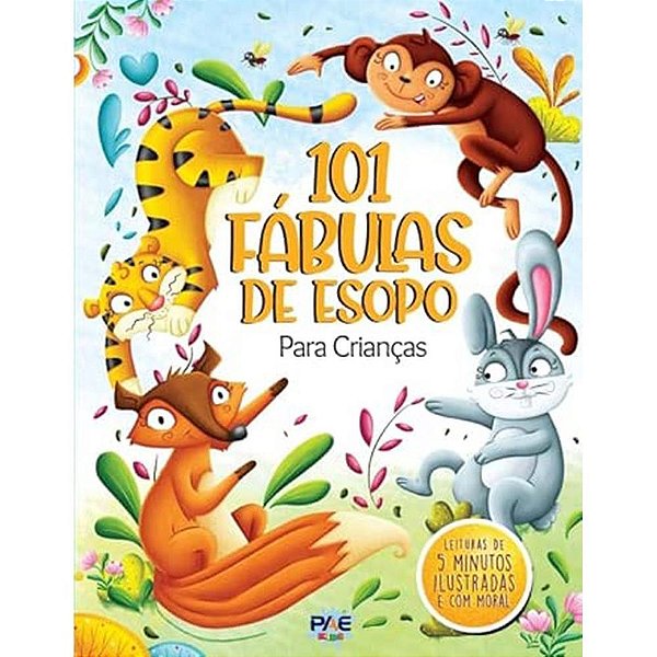 Livro Infantil Ilustrado 101 Fabulas de Esopo C.D 120 P