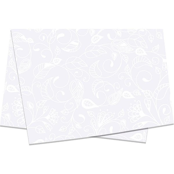 Poli Dupla Face 58 X 58 CM BLANC Perolizado Pacote com 25