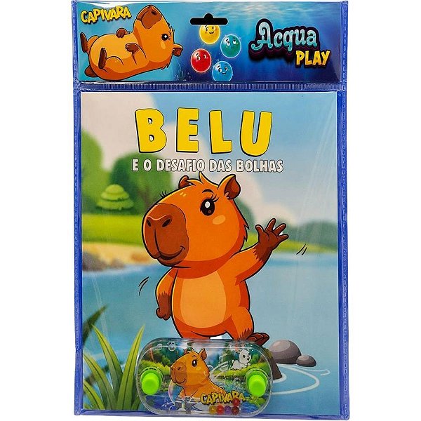 Livro Brinquedo Ilustrado Acqua PLAY Capi Belu 21 X 28 16 P