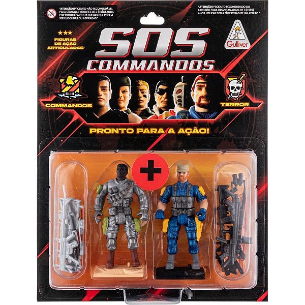 Miniatura Colecionável SOS Commandos FIG.2SORTIDOACESSORI Blister