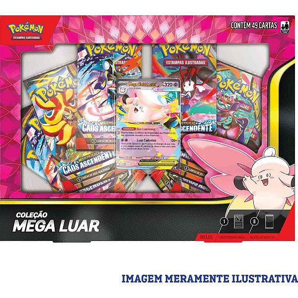 Jogo de Cartas Pokemon BOX Mega Luar Sortido