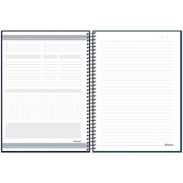 Caderno 20X1 Capa Dura MID Masculino 320 Folhas. Pacote com 02