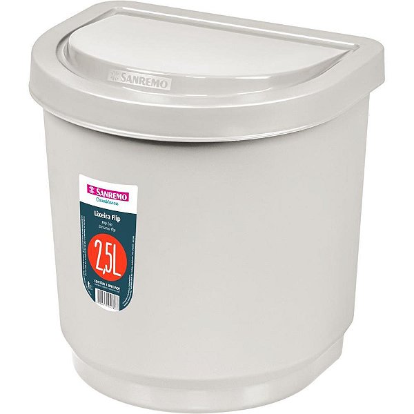 Lixeira FLIP Pia 2,5L Branca